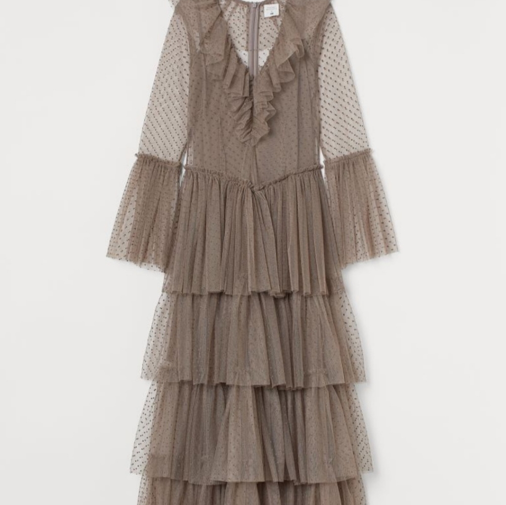 Gorgeous Sandra Mansour x H&M Tulle Skirt Lace Dress nwt XL